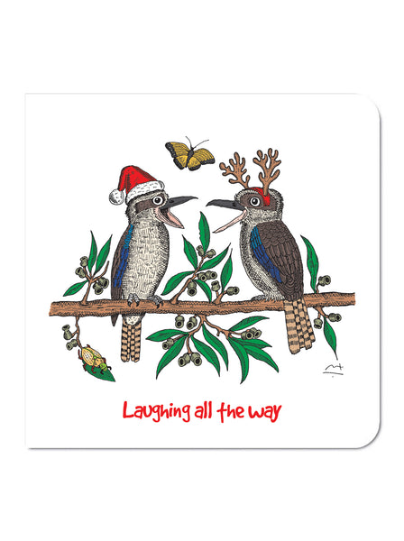 'Laughing all the way' Christmas Card