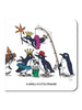 Greeting Card: A Waddle of Little Penguins