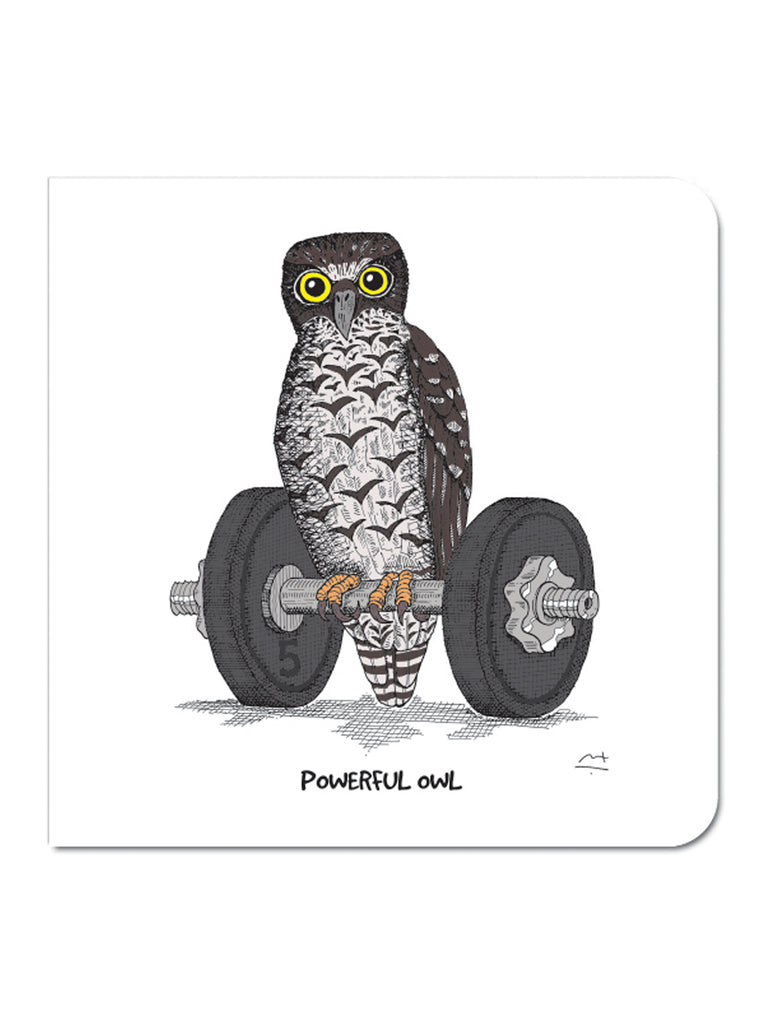 Greeting Card: Powerful Owl