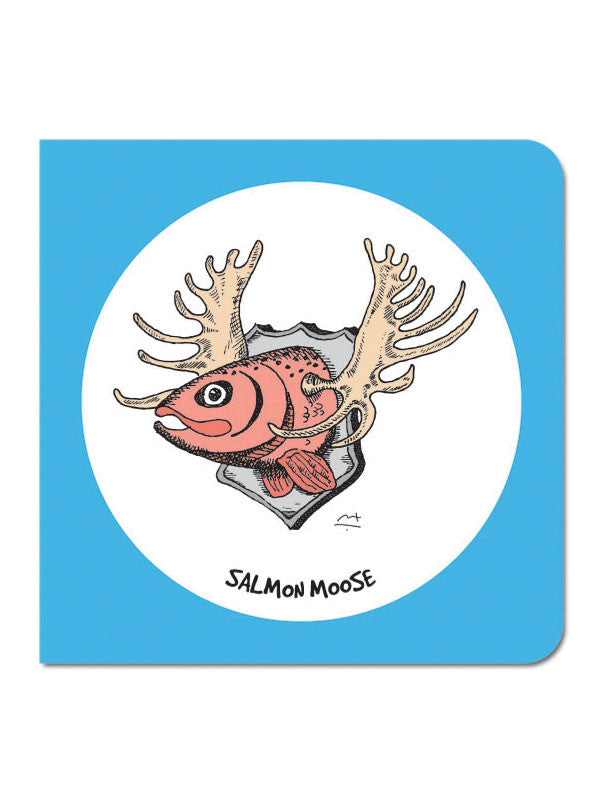 Salmon Moose Greeting Card