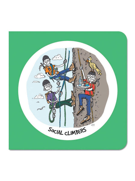 Social Climbers Greeting Card