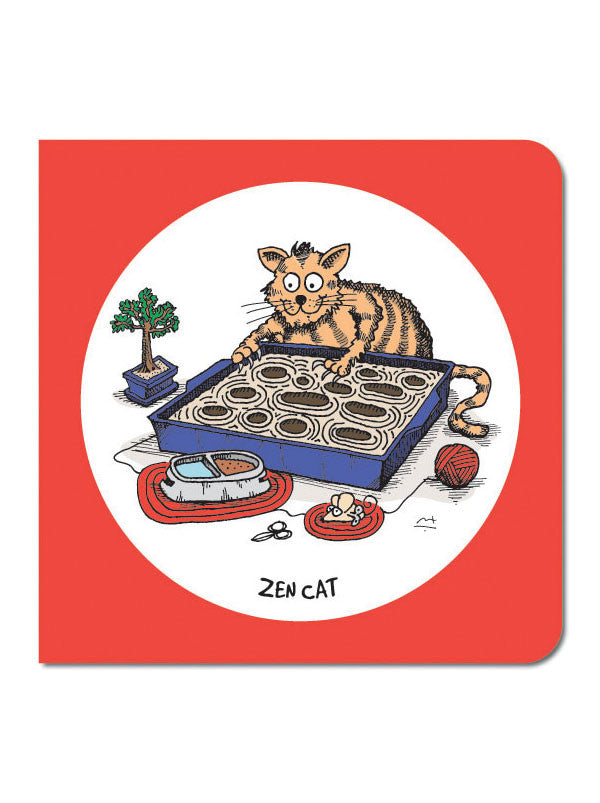 Zen Cat Greeting Card